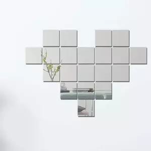 인테리어거울 붙이는 사각 아크릴 거울 16조각 (KYR-WF85593)_