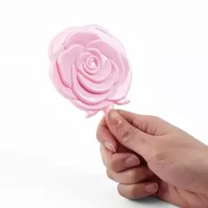 러블리 로즈 손거울 손잡이 휴대용 장미거울 (KYR-WC3246C)_