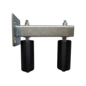 조절 가능한 슬라이드 게이트 가이드 롤러 상부 볼트 브래킷 마운트 6 u201D 블랙 듀얼 UHMW 하드 나일론 볼 베어링 가이드, 슬라이딩 롤링 u2013 이글 EG124용 헤비 듀티 강철 어셈블리 안티팁