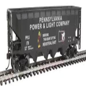 월터스 트레인라인 오프셋 쿼드 호퍼-펜실베이니아 파워 앤 라이트 PPLX 170 931-1659 HO 스케일 모델 철도