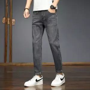 슬램덩크 팬츠 청 캐주얼 남성용 배기핏 핏 스키니진 스판 앵클 HO1