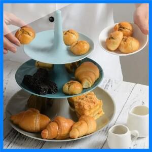 가정용 애프터눈 티 간식 접시, 창의적인 3 층 과일 접시, 거실 케이크 랙, 결혼식 생일