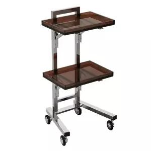 미용트롤리 피부관리실웨건 2단 헤어샵 아크릴 스텐 츄레이