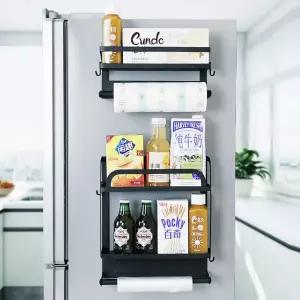 초강력 자석선반 철제도어 정리 거치대 키친타올걸이