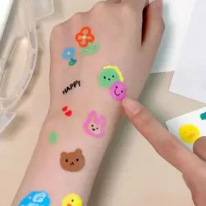 그리는 타투 만들기 세트 전용 마커펜 마카펜 8색 4개