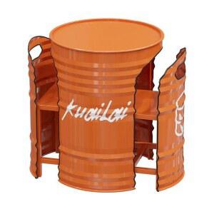 깡통 테이블 드럼통 원형 매장 105cm 로고 업소용 올템블리 포차 컬러 펜션