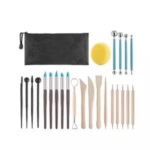 점토도구세트 클레이 점토칼 찰흙도구 스파츄라 25종