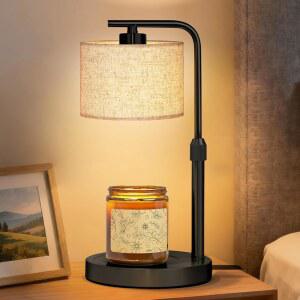 타이머 디머가 있는 캔들 워머 램프, 높이 조절 가능한 전기 램프 워머, 전구 2개, 여성 엄마를 위한 생일 선물, 가정 장식을 선물