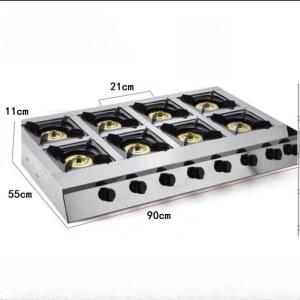 가스레인지 8구 화구 센화력 야시장 직화 요리 꼬치구이 간택기 전기절약 영업용 대용량