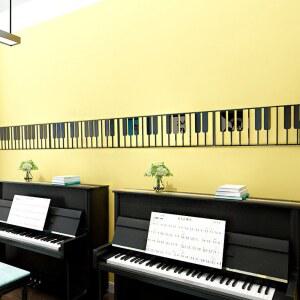 입체벽스티커 음악학원 피아노 학원 가요 현관문 음표스티커 아트월 음악교실 스티커 교실