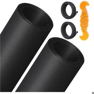 2PACK MagZO 창문 및 도어 스크린 교체 키트 48 W x 99 L 리테이너 스플라인(총 65.6피트) 프레스 핏 롤러