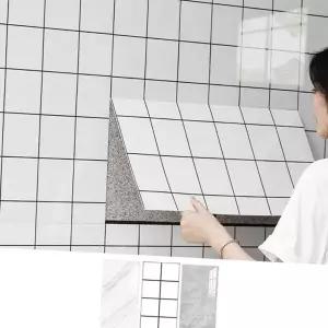 주방 접착 시트지 꾸미기 방수 헤링본 벽면 타일 시트지 욕실 인테리어 접착식 데코 셀프 리폼