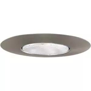 HALO 6인치. 새틴 니켈 오목 천장 조명 오픈 플레이 트림(볼브 미포함)