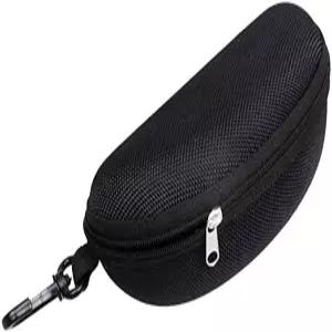 LERTREE 휴대용 방수 선글라스 안경 케이스 지퍼 하드 쉘 박스 클립 포함
