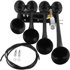 DriSentri 12V/24V 트럭 열차 에어 혼 185dB 초강력 4중 트럼펫 차량용 보트용