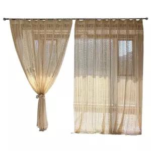 수제 커튼 거실 뜨개질 마크라메 셀프 농가 대나무 북유럽 벽장식 짧은