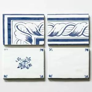 레트로 카페 모자이크 핸드페인팅 빈티지 바닥 욕실 벽면