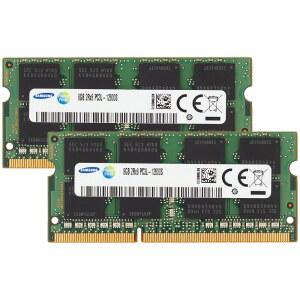 삼성 16GB (2x8GB) DDR3 / DDR3L 1600MHz PC3L-12800 (PC3-12800) CL11 SODIMM 2Rx8 듀얼 랭크 1.35V 204핀 노트북, 노트북 RAM 메모리