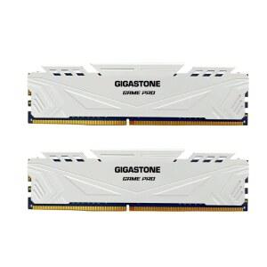DDR4 RAM 기가스톤 게임 프로 32GB 키트(2x16GB) DDR4 3200MHz PC4-25600 CL 16-18-18-40 인텔 XMP 2.0 AMD 라이젠 1.35V UDIMM 288 핀 언버퍼링 비 ECC 고성능 게이밍 데스크톱 메모리 - 흰색