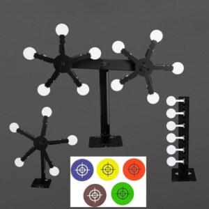 비비탄 타겟 연습사격 훈련 사격 단일 서바이벌 사격장 1세트 금속 회전 나무 사격훈련