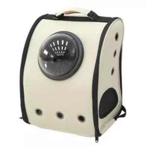 반려견이동백팩 강아지 우주선 백팩 가방 아이보리 이동 외출 교통 1P