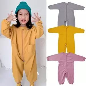 아가미술가운 아동 수트지퍼형 올인원 방수전신미술가운 204526