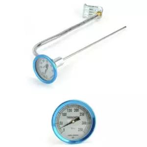 바늘온도계 집게형 자바라 350도 고온측정 튀김 온도계 47.5cm