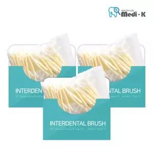 [메디케이] 국산 치간칫솔 L형 50p SS(0.8mm) x 3