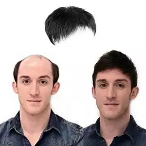 남자가발 탑커버 소형 O형 인모 정수리가발