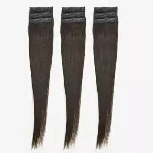 숱보충가발 헤어피스 생머리 긴머리 인모 가발 브라운 45cm 9개