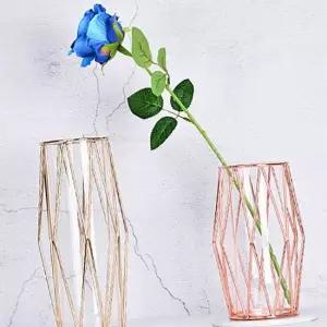 골드화병 골드꽃병 샴페인골드 화병 골드 와이어 L 골드화병