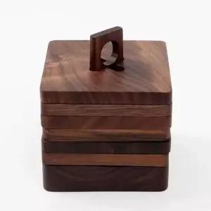 컵코스터 코지홈 우드코스터 컵받침 홈카페 테이블웨어 6p세트