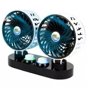 자동차선풍기 자동차 입체 트윈 선풍기 미니 휴대용 차량용 3D 1P