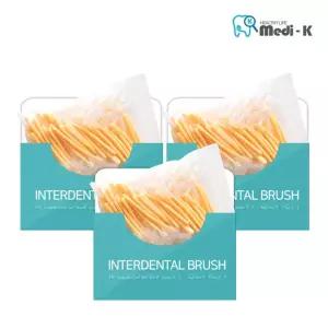 [메디케이] 국산 치간칫솔 L형 50p M(1.2mm) x 3