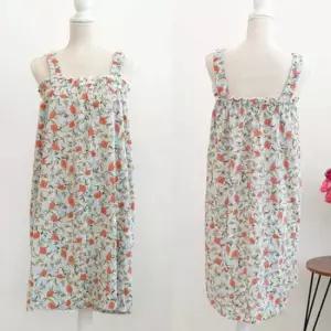 목욕가운원피스 어깨끈 잠옷 원피스 샤워 가운 여성 집에서 입는옷