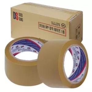 박스테이프 덕성 포장용 OPP 미색 x 50개입 48mm 40M