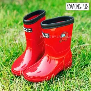 어몽어스 크루원 장화-레드 DKK9+2Aqu