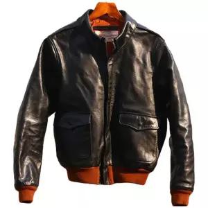 가죽 항공 점퍼 재킷 간절기 라이더 봄버 공군 파일럿