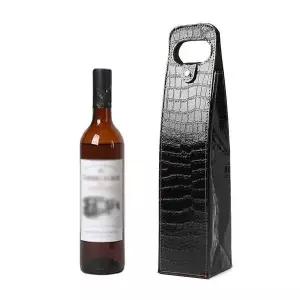 [콩심팥심]이시아르 가죽 1구 와인 캐리어 가방