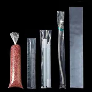 긴티슨 긴 플라스틱 소매 50팩 폴리백 2백만 개의 투명 평면 오픈 블루프린트 보관 포스터 튜브 대형 좁은