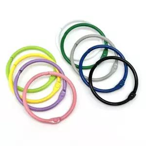 컬러 금속 오링 원터치고리 20p