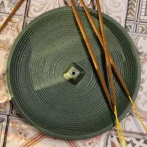 인센스 스틱 홀더 접시형 그린