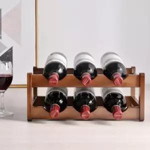 와인거치대 베네토 2단 원목 와인랙 대나무 와인병 보관 진열대
