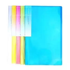 a4 40매 크리어파일 청색 서류화일 비닐파일