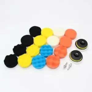 [CAR] 전동 드릴 광택 패드 18종 세트 차량용 폴리싱 잔기스 제거 세차용품