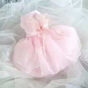 [반려] 강아지 웨딩드레스 리본 반려견옷 강아지패션