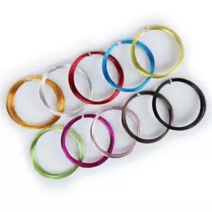 칼라공예철사 1.0 흑색 비즈 1P 미술 만들기 준비물