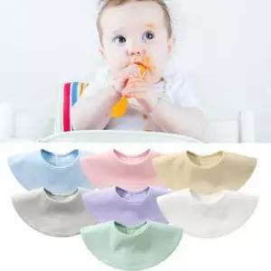 신생아면턱받이 라운드 360도 파스텔 아동 면 턱받이(원사이즈)204489