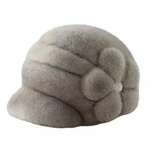 여성 밍크 모자 벙거지 겨울 모피 따뜻한 선물 고급 털모자 앙고라 방한 중년여성 에코퍼
