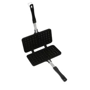 ( )가정용 캠핑용 사각 와플팬 와플프라이팬 2구